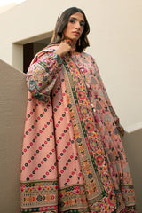 Peach Printed 3PC Unstitched