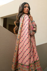 Peach Printed 3PC Unstitched