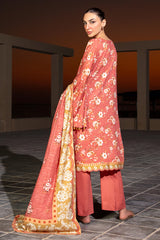 Pink Printed 3PC Unstitched
