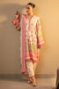 Peach Printed Unstitched 3PC