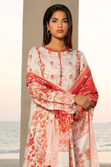 Cream Printed 3PC Unstitched