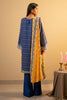 Blue Embroidered 3PC Unstitched