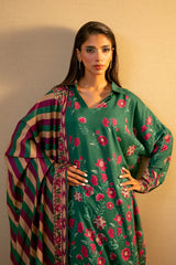 Green Printed 3PC Unstitched