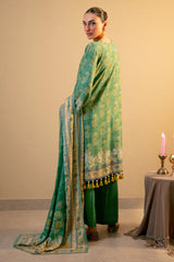 Green Printed 3PC Unstitched