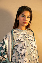 Green Printed 3PC Unstitched