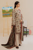 Beige Printed 3PC Unstitched