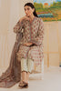 Beige Printed 3PC Unstitched