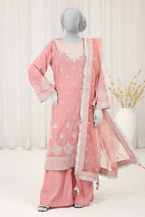 Light Pink Embroidered 3PC Unstitched