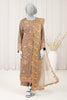 Dark Beige Embroidered 3PC Unstitched