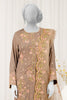 Dark Beige Embroidered 3PC Unstitched