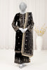 Black Embroidered 3PC Unstitched