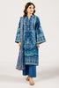 Blue Printed 3PC Unstitched
