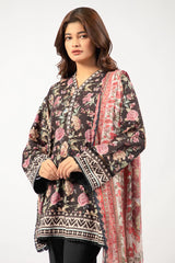 Black Printed 3PC Unstitched