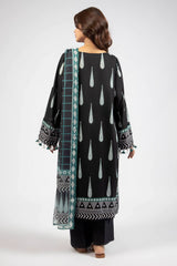 Black Printed 3PC Unstitched