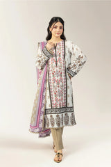 Printed Unstitched 3PC