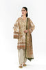 Printed Lawn Beige Unstitched 3Pc