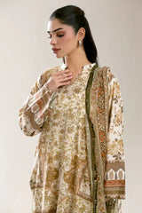 Printed Unstitched 3PC