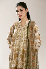 Printed Unstitched 3PC