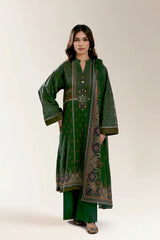 Printed Lawn-Green Unstitched 3Pc