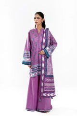 Printed Lawn Lilac Unstitched 3Pc