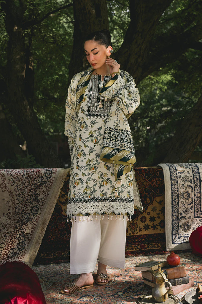 Printed Unstitched 3PC