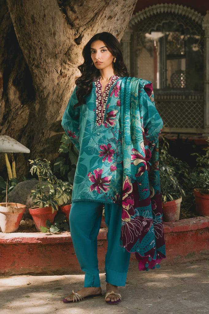 Printed Unstitched 3PC