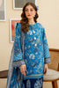 Printed Lawn-Blue Unstitched 3PC