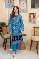 Printed Unstitched 3PC
