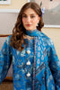 Printed Lawn-Blue Unstitched 3PC