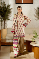 Printed Unstitched 3PC