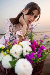 Printed Lawn-Cream Unstitched 3PC