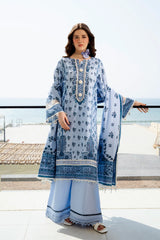 Printed Unstitched 3PC