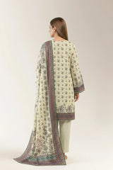 Printed Unstitched 3PC