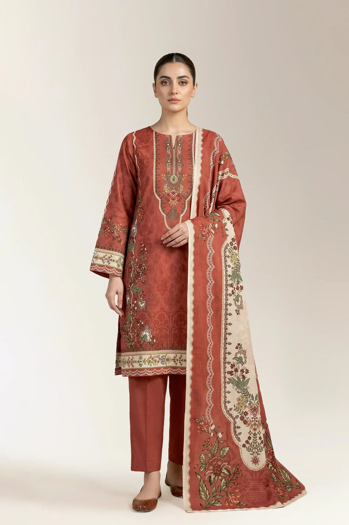 Printed Unstitched 3PC