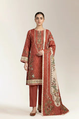 Printed Unstitched 3PC