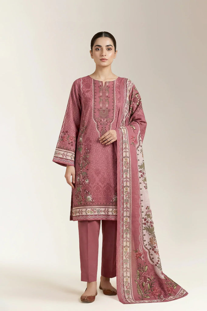 Printed Unstitched 3PC