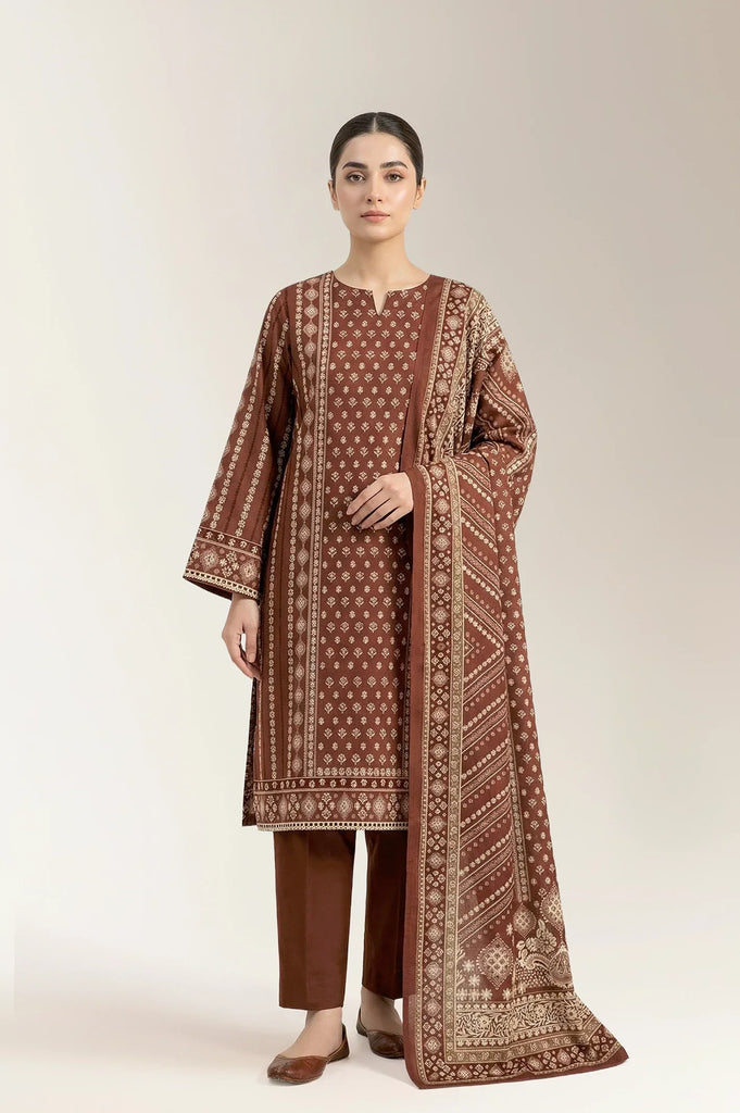 Printed Unstitched 3PC
