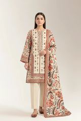 Printed Unstitched 3PC