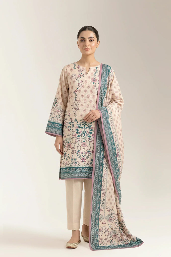 Printed Unstitched 3PC