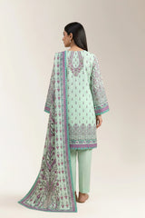 Printed Unstitched 3PC