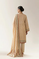 Printed Unstitched 3PC