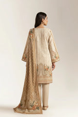 Printed Unstitched 3PC