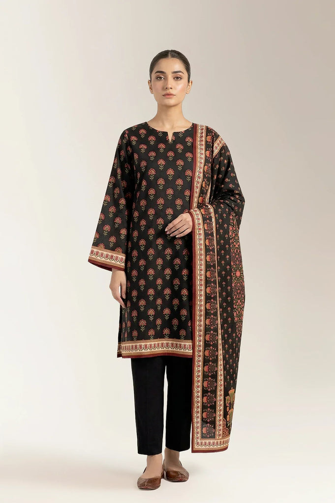 Printed Unstitched 3PC