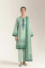 Printed Unstitched 3PC