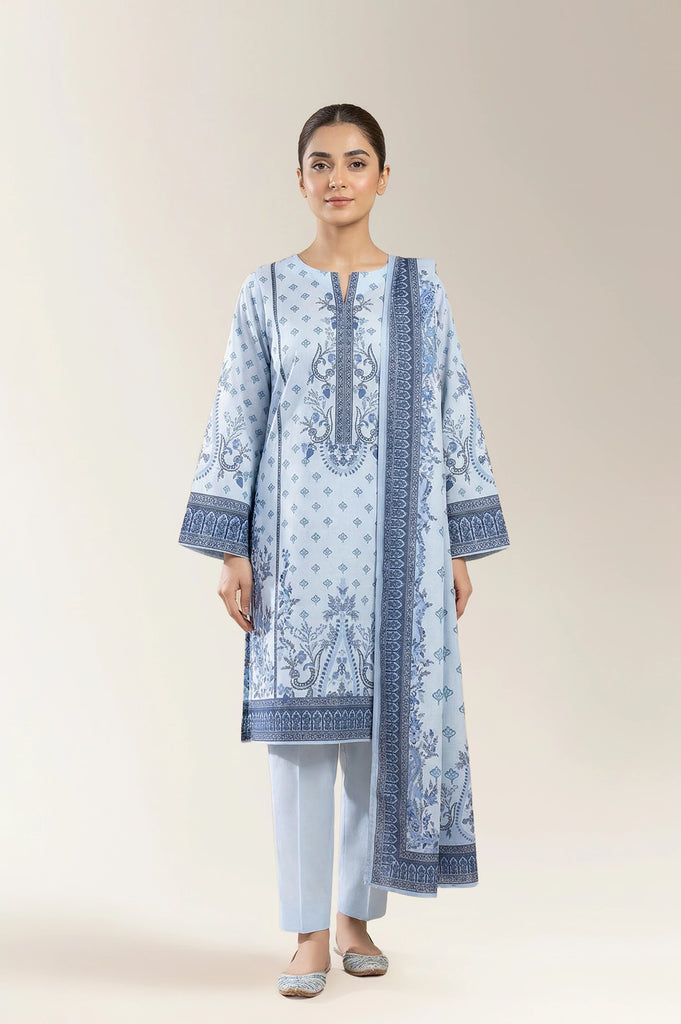 Printed Unstitched 3PC