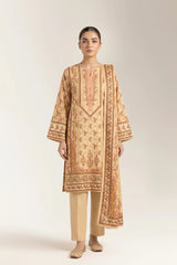Printed Unstitched 3PC