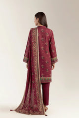 Printed Unstitched 3PC