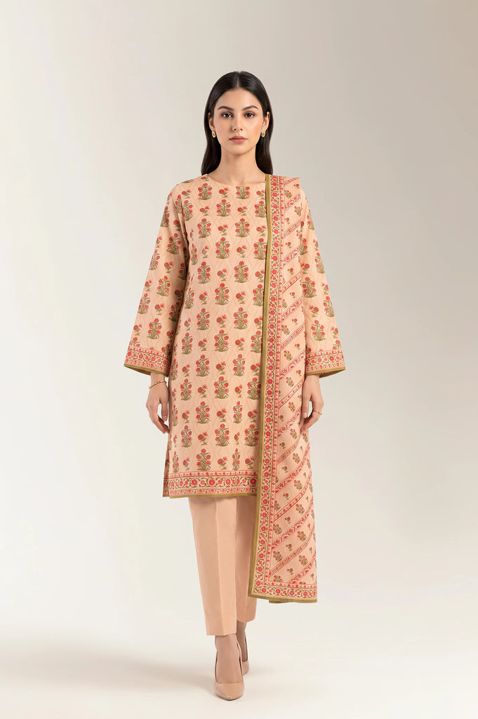 Printed Unstitched 3PC