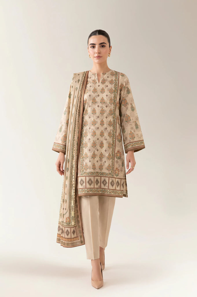 Printed Unstitched 3PC