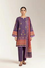 Printed Unstitched 3PC